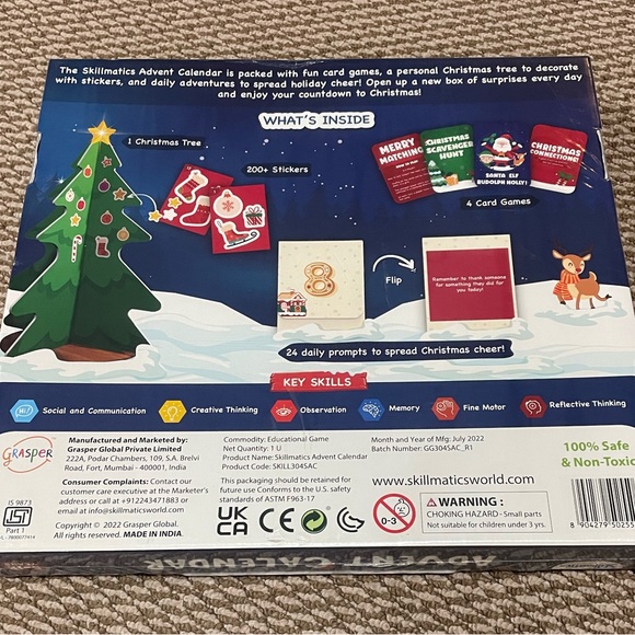 NWT Skillmatics Advent Calendar 24 Days of Christmas for Kids Educational Skills - Picture 6 of 9